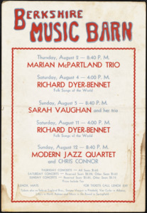 Music Inn concert poster