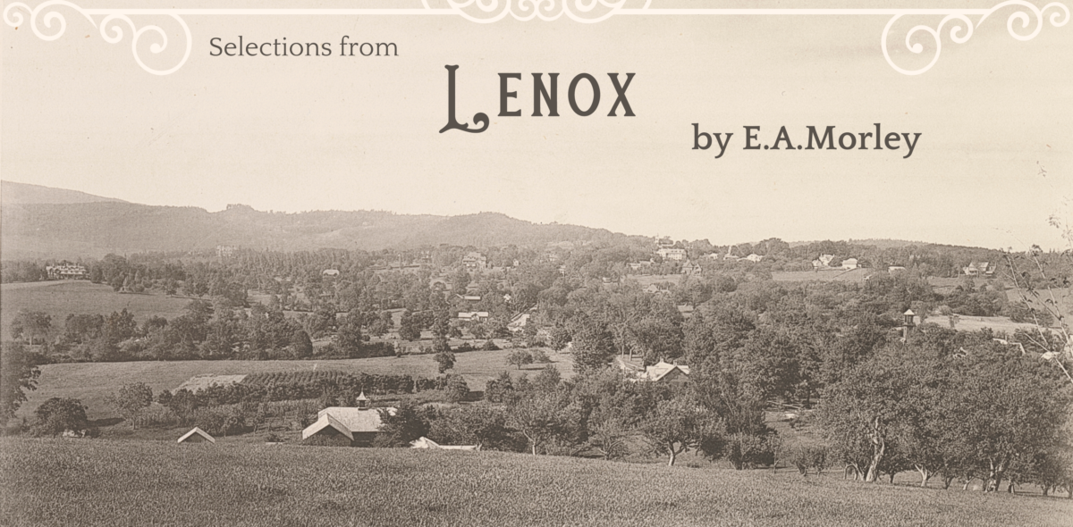 LENOX by EA Morley storyboard from exhibit at the Lenox Library