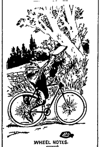 Illustration of a woman on a bicycle